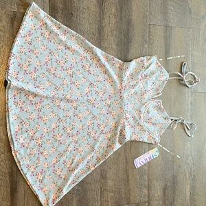 Almost Famous Blue Floral dress NWT